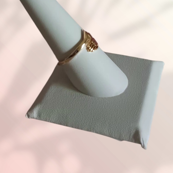 Hugging Arms Gold-Tone Adjustable Ring - Picture 4 of 5